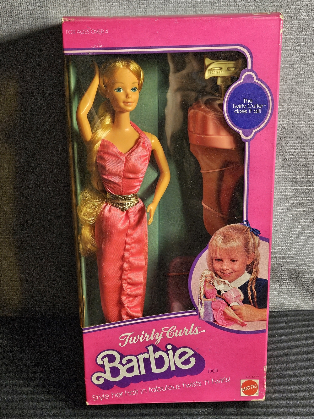 Barbie Twirly Curls Doll with Hair Twirly Curler #5579 NEW Sealed 1982 Mattel